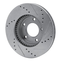 R1 Concepts R1 96-98 Mazda MPV Front Left Drilled & Slotted Silver Brake Rotor