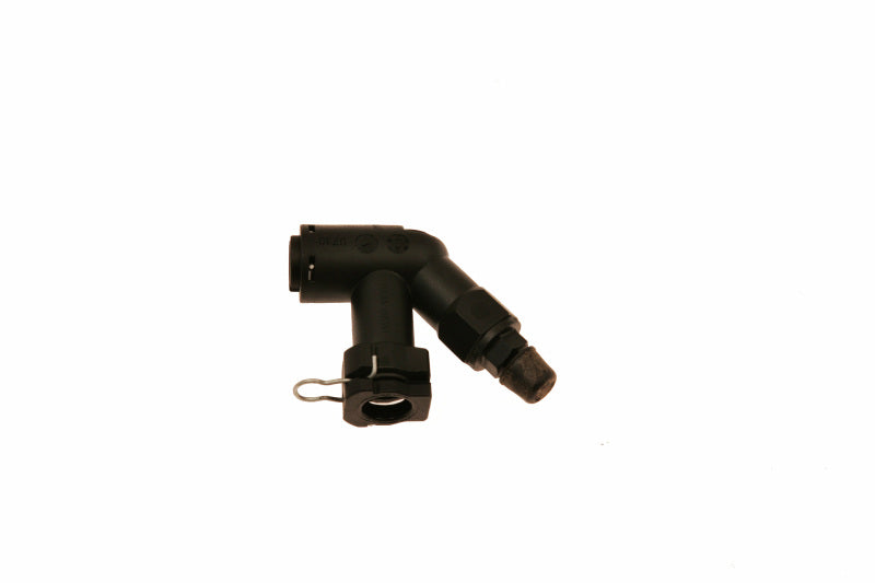 McLeod Racing McLeod Fitting Elbow Connector W/Bleed Screw For Wire Clip Male Plug In Fittings