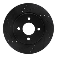 R1 Concepts R1 11-25 Nissan Note (Mexico) Front Left Drilled & Slotted Black Brake Rotor