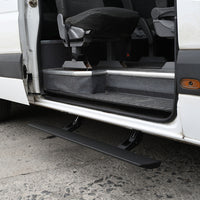 Go Rhino RealTruck 13-18 Mercedes-Benz Sprinter 25/3500 Van 3dr VoltStep Electric Running Board Kit - Tex Blk