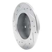 R1 Concepts R1 1981-1985 Mazda RX-7 Rear Right Drilled & Slotted Silver Brake Rotor