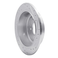 R1 Concepts R1 04-06 Kia AMANTI Rear Left Drilled & Slotted Silver Brake Rotor