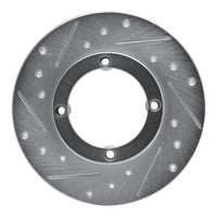 R1 Concepts R1 85-94 Chevrolet Sprint Front Left Drilled & Slotted Silver Brake Rotor