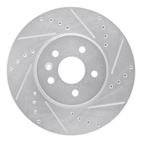 R1 Concepts R1 13-22 Buick Encore Front Right Drilled & Slotted Silver Brake Rotor