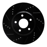 R1 Concepts R1 04-12 Chevrolet Malibu Front Left Drilled & Slotted Black Brake Rotor
