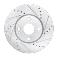R1 Concepts R1 16-25 Mazda 2 (Mexico) Front Right Drilled & Slotted Silver Brake Rotor