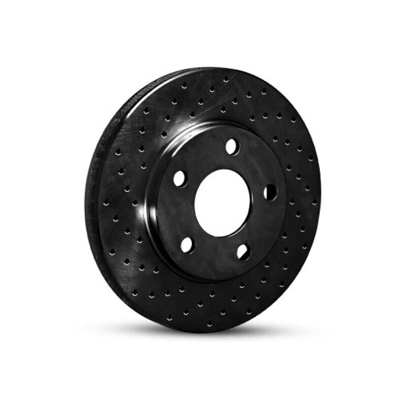 R1 Concepts R1 93-97 Toyota Land Cruiser Front Left Drilled Black Brake Rotor