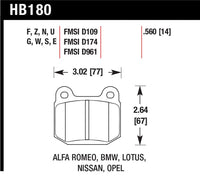 Hawk Performance Hawk 03-06 Evo / 04-09 STi / 03-07 350z Track Blue 9012 Race Rear Pads