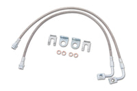 Zone Offroad 07-18 Jeep Wrangler JK Front 4-6in Stainless Brake Lines