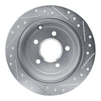 R1 Concepts R1 01-07 Buick Rendezvous Rear Left Drilled & Slotted Silver Brake Rotor