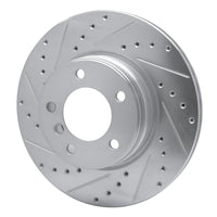 R1 Concepts R1 04-10 BMW 525I (USA/Canada) Front Left Drilled & Slotted Silver Brake Rotor