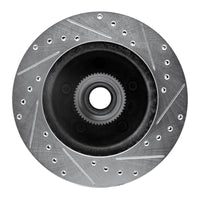 R1 Concepts R1 90-02 Chevrolet ASTRO Front Left Drilled & Slotted Silver Brake Rotor