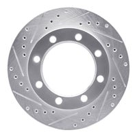 R1 Concepts R1 80-94 Ford F-250 4WD (Excl Super Duty) Front Left Drilled & Slotted Silver Brake Rotor