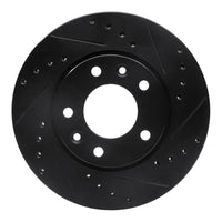 R1 Concepts R1 02-02 Kia Sedona Front Right Drilled & Slotted Black Brake Rotor
