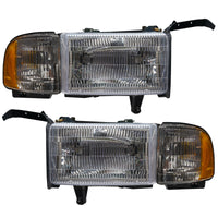 ORACLE Lighting Oracle 94-02 Dodge Ram Pre-Assembled Halo Headlights - ColorSHIFT