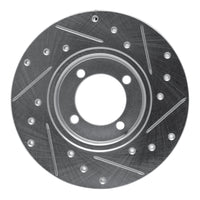 R1 Concepts R1 74-87 Dodge COLT Front Left Drilled & Slotted Silver Brake Rotor