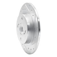 R1 Concepts R1 87-92 Chevrolet Nova Rear Right Drilled & Slotted Silver Brake Rotor