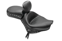 Mustang Motorcycle Mustang 07-15 Honda VT750C2 Spirit,10-20 Phantom Wide Tour 2PC Seat w/Dr Backrest Studs - Black