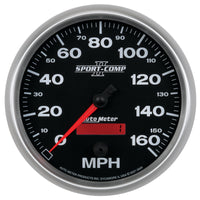 Autometer Sport-Comp II 5 inch 0-160MPH Electronic Programmable Speedometer