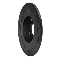 R1 Concepts R1 1990-2003 Ford Escort Rear Right Drilled & Slotted Black Brake Rotor
