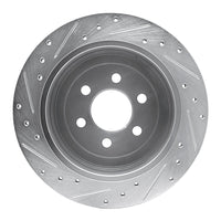 R1 Concepts R1 03-04 Dodge DAKOTA RWD Rear Right Drilled & Slotted Silver Brake Rotor