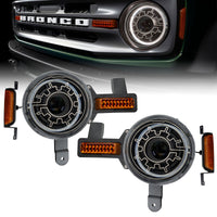 ORACLE Lighting Oracle 2021+ Ford Bronco Oculus Bi-LED Projector Headlights w/ Heated Lenses