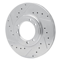 R1 Concepts R1 92-04 Hummer H1 Front Left Rear Left Drilled & Slotted Silver Brake Rotor