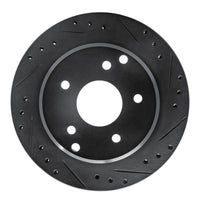 R1 Concepts R1 84-87 Chevrolet Corvette Rear Right Drilled & Slotted Black Brake Rotor