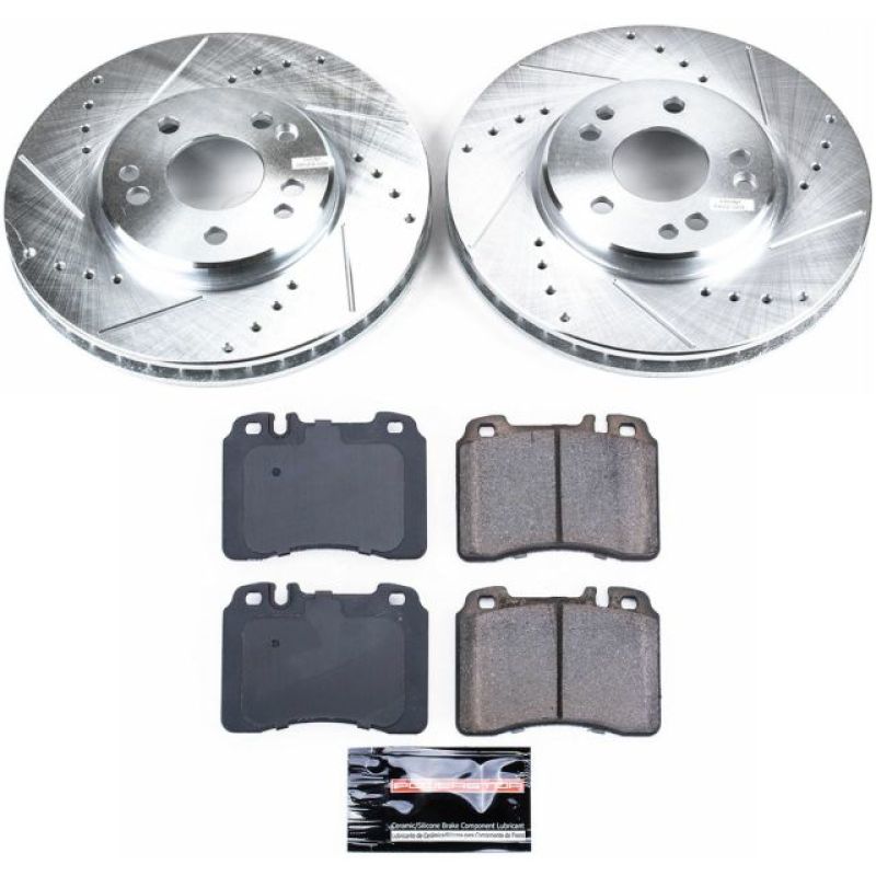 PowerStop Power Stop 92-93 Mercedes-Benz 500E Front Z23 Evolution Sport Brake Kit