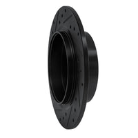 R1 Concepts R1 99-10 Saab 9-5 Rear Right Drilled & Slotted Black Brake Rotor