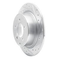 R1 Concepts R1 07-17 Chrysler SEBRING Rear Right Drilled & Slotted Silver Brake Rotor