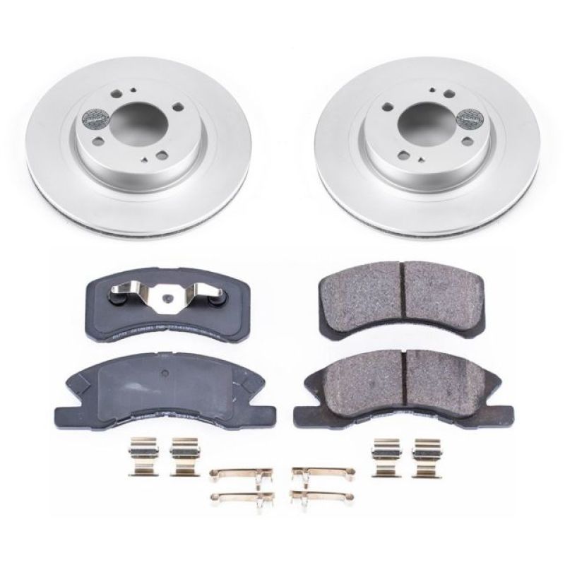 PowerStop Power Stop 17-18 Mitsubishi Mirage Front Z17 Evolution Geomet Coated Brake Kit