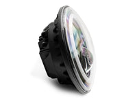 Raxiom 97-18 Jeep Wrangler TJ/JK Axial 7-Inch LED Headlights w/RGB Halo- Black Housing (Clear Lens)