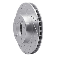 R1 Concepts R1 90-97 Jaguar XJ6 Front Left Drilled & Slotted Silver Brake Rotor