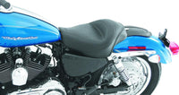 Mustang Motorcycle Mustang 04-21 Harley Sportster 4.5 GAL Standard Touring Solo Seat - Black