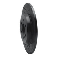 R1 Concepts R1 11-15 VPG MV-1 Rear Right Drilled & Slotted Black Brake Rotor