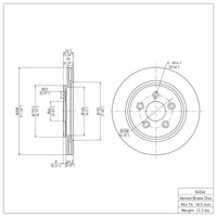 DFC 00-06 Ford Thunderbird Rear Brake Rotor