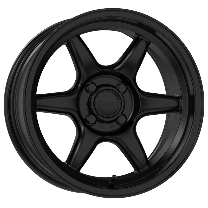 Kansei K11B Tandem 15x7in / 4X114.3 BP / 0mm Offset / 73.1mm Bore - Satin Black