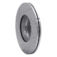 R1 Concepts R1 12-18 BMW 330e Front Right Drilled & Slotted Silver Brake Rotor