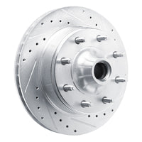 R1 Concepts R1 80-85 Ford F-250 2WD (Excl Super Duty) Front Right Drilled & Slotted Silver Brake Rotor