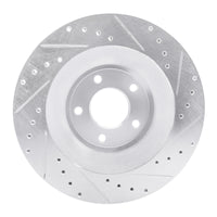 R1 Concepts R1 08-14 Chrysler 200 Front Left Drilled & Slotted Silver Brake Rotor