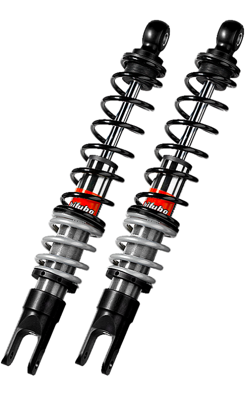 Bitubo Suspension Bitubo YRB0 Twinshocks Front Adjustable: Spring Preload, Black Spring