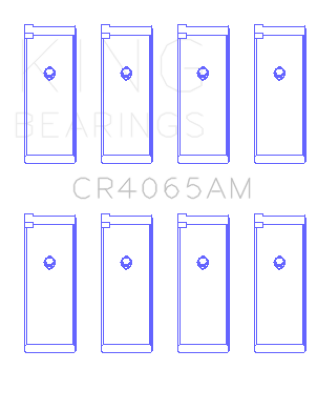 King Engine Bearings King 91-04 Nissan 146CI/2.4L KA24DE L4 / 89-97 146CI/2.4L KA24E L4  (Size +1.00) Rod Bearing Set