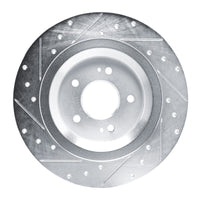 R1 Concepts R1 22-25 Hyundai Ioniq 5 Rear Right Drilled & Slotted Silver Brake Rotor