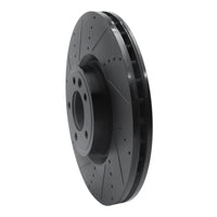 R1 Concepts R1 18-25 Land Rover Defender 110 Front Left Drilled & Slotted Black Brake Rotor