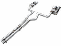 AWE Tuning AWE 2024 Ford Mustang GT Fastback S650 RWD SwitchPath Cat-Back Exhaust w/ Quad Chrome Silver Tips