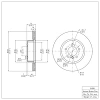 DFC 06-13 BMW 135IS Front Brake Rotor