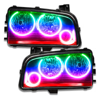 ORACLE Lighting Oracle 05-10 Dodge Charger SMD HL (Non-HID) - Triple Halo - ColorSHIFT w/o Controller