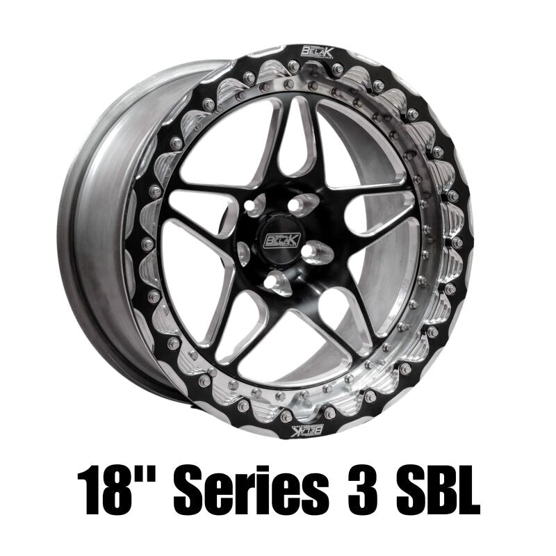 Belak Wheels Belak 18x10 / 6.75in BS / 5x114.3 BP / High Pad / Series 3 Wheel - Single Beadlock