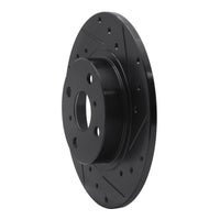 R1 Concepts R1 87-89 Toyota MR2 Rear Right Drilled & Slotted Black Brake Rotor